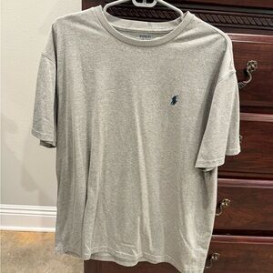 Polo by Ralph Lauren Light Gray Crew Neck T-Shirt with Navy Pony